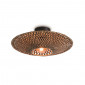 Plafonnier rond noir en bambou|Plafonnier|Lampe Avenue Plafonnier rond noir en bambou|Plafonnier|Lampe Avenue