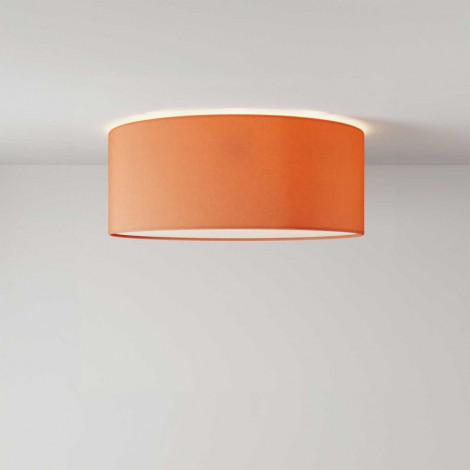 Plafonnier cylindrique orange - 3 dimensions|Plafonnier|Lampe Avenue