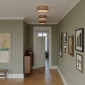 Plafonnier cylindrique brun - 3 dimensions|Plafonnier|Lampe Avenue