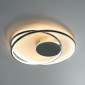 Plafonnier chromé double boucle LED - Xandra|Plafonnier|Kosilum