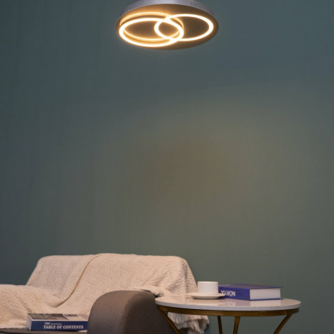 Plafonnier LED double cercle - Olava|Plafonnier|Kosilum Plafonnier LED double cercle - Olava|Plafonnier|Kosilum