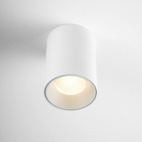 Petit plafonnier LED cylindre blanc - Ezzio|Plafonnier|Kosilum