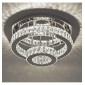 Plafonnier LED cristal 2 cercles design - Diez|Plafonnier|Kosilum Plafonnier LED cristal 2 cercles design - Diez|Plafonnier|Kosilum