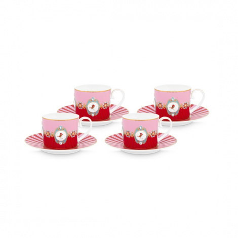 Tasse et soucoupe Love Bids Rouge|Tasses et Mugs|Artecoboutique