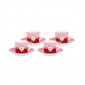 Tasse et soucoupe Love Bids Rouge|Tasses et Mugs|Artecoboutique