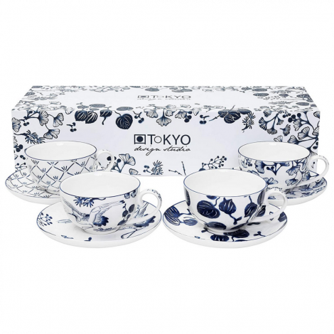 Tasses à thé 10 cl Flora Japonica x4|Tasses et Mugs|Artecoboutique