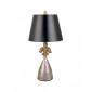 Lampe Rodrigue, or et argent, avec abat-jour noir|Lampes à poser|Luminaire Center