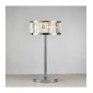 Lampe de Table Torre 3 Ampoules chrome poli/cristal|Lampes à poser|Luminaire Center