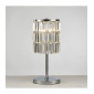 Lampe de Table Torre cristal Curtain 3 Ampoules chrome poli|Lampes à poser|Luminaire Center