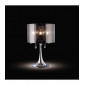 Lampe de Table Trace avec ChromeAbat jour 3 Ampoules chrome poli/PVC /cristal|Lampes à poser|Luminaire Center