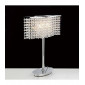 Lampe de Table Fabio 2 Ampoules chrome poli/cristal|Lampes à poser|Luminaire Center