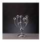 Lampe de Table Xeena 3 Ampoules chrome poli/cristal|Lampes à poser|Luminaire Center