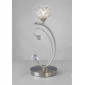 Lampe de Table Cara 1 Ampoule nickel satiné/cristal|Lampes à poser|Luminaire Center