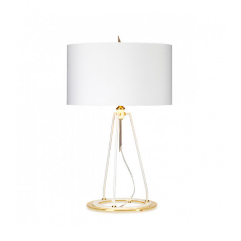 Lampe de table Ferrara Or blanc poli 73,7 Cm|Lampes à poser|Luminaire Center