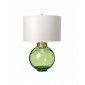 Lampe de table Kara Laiton de métaux vieux laiton - verrerie vert foncé 55,5 Cm|Lampes à poser|Luminaire Center