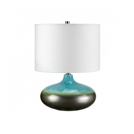 Lampe de table Laguna Glaze turquoise et graphite 48 Cm|Lampes à poser|Luminaire Center
