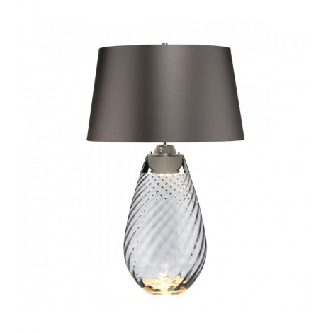 Lampe de table Lena Verre non teinté fumée / ombre d'ardoise 74 Cm|Lampes à poser|Luminaire Center