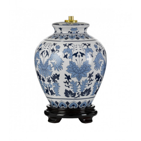 Lampe de table Linyi Bleu et blanc 28,5 Cm|Lampes à poser|Luminaire Center