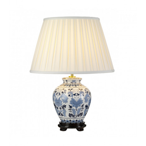 Lampe de table Linyi Bleu et blanc 50 Cm|Lampes à poser|Luminaire Center