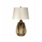 Lampe de table Newham Bronze céramique / ombre de perles 55 Cm|Lampes à poser|Luminaire Center