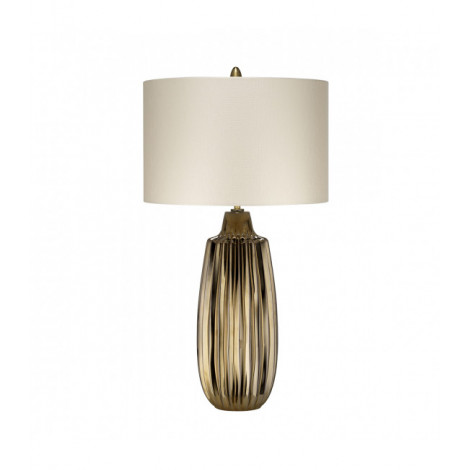 Lampe de table Newham Bronze céramique / ombre de perles 66,7 Cm|Lampes à poser|Luminaire Center