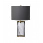 Lampe de table Reno Laiton de métaux de métaux - Verrerie Fumée 35,5 Cm|Lampes à poser|Luminaire Center