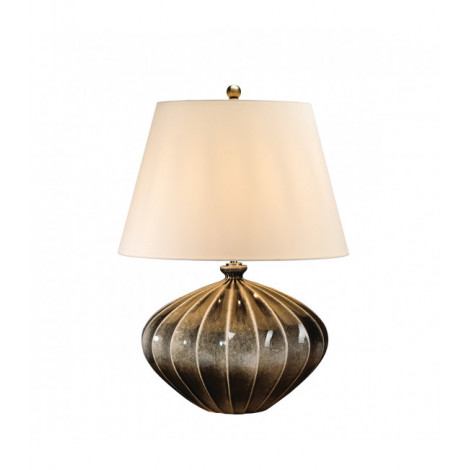 Lampe de table Rib Pumpkin Marron et noir 63 Cm|Lampes à poser|Luminaire Center