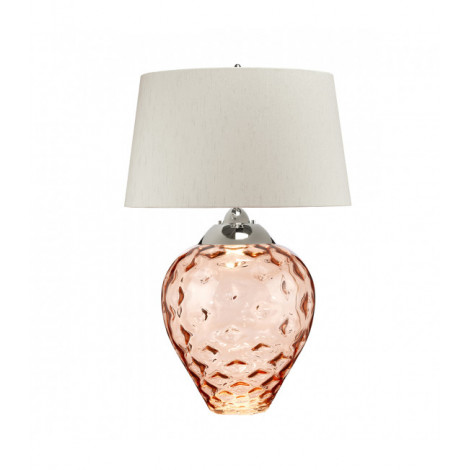 Lampe de table Samara Verre teinté saumon 51 Cm|Lampes à poser|Luminaire Center