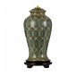 Lampe de table Sashi Vert avec or et brun 40 Cm|Lampes à poser|Luminaire Center