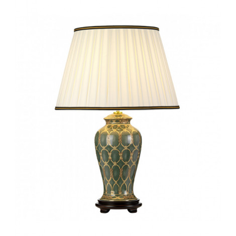 Lampe de table Sashi Vert avec or et brun 68 Cm|Lampes à poser|Luminaire Center