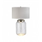 Lampe de table Sola Nickel poli en métal - Verrerie Clear 41 Cm|Lampes à poser|Luminaire Center