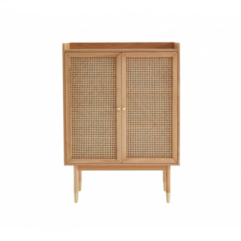 Buffet haut LEON placage chêne et cannage rotin 90cm|Buffet|Baita Home