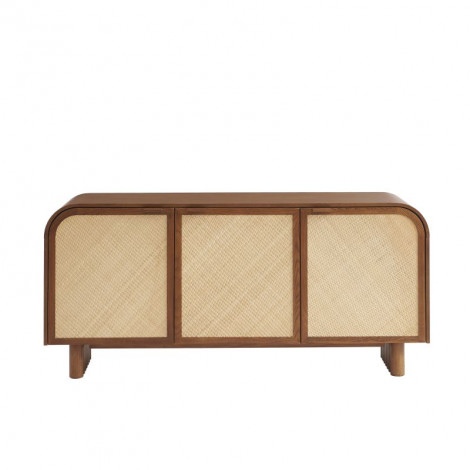 Buffet LUA 3 portes placage frêne cannage 165 cm|Buffet|Baita Home