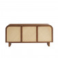Buffet LUA 3 portes placage frêne cannage 165 cm|Buffet|Baita Home