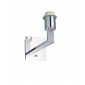 Lampe avec abat jour Norton Acier plaque d'effet chromé 1 ampoule 17cm|Lampes à poser|Luminaire Center