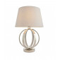 Lampe de table Ritz Acier Nickel brillant 1 ampoule 38cm|Lampes à poser|Luminaire Center