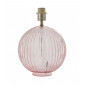 Lampe de table Jemma Acier Verre côtelé 1 ampoule 34cm|Lampes à poser|Luminaire Center
