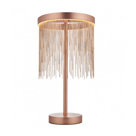 Lampe Design Zelma Acier Plaque de cuivre brossée,cuivre 1 ampoule 40cm|Lampes à poser|Luminaire Center