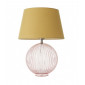 Lampe de table Evie Acier,tissu,acrylique Verre,coton jaune 1 ampoule 54,5cm|Lampes à poser|Luminaire Center