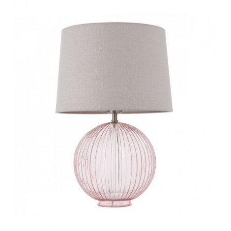 Lampe de table Mia Acier,tissu,acrylique Verre,lin naturel 1 ampoule 57cm|Lampes à poser|Luminaire Center