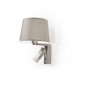 Lampe avec abat jour Métal Nickel satiné 2 ampoules 163cm|Lampes à poser|Luminaire Center