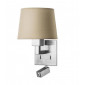 Lampe avec abat jour Bali Métal Nickel satiné 37,4 Cm|Lampes à poser|Luminaire Center