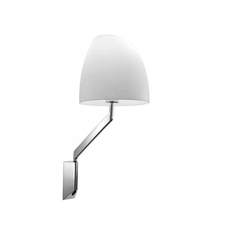 Lampe avec abat jour Flavia Chrome 1 ampoule 27,5cm|Lampes à poser|Luminaire Center