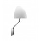 Lampe avec abat jour Flavia Chrome 1 ampoule 27,5cm|Lampes à poser|Luminaire Center
