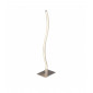 Lampe LED intégré Wave Aluminium Argent satiné 1 ampoule 54cm|Lampes à poser|Luminaire Center