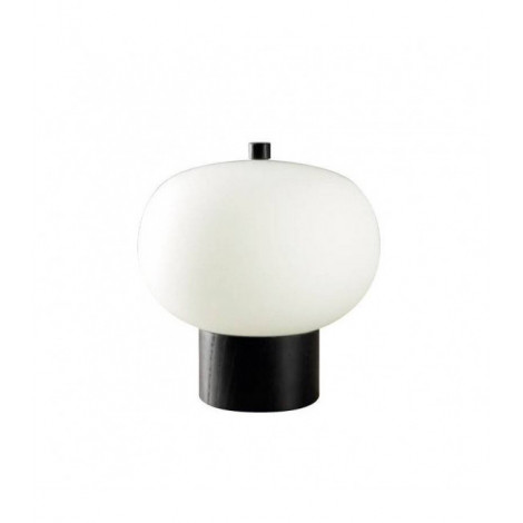Lampe LED intégré Ilargi Verre Cendre sombre 25,5 Cm|Lampes à poser|Luminaire Center