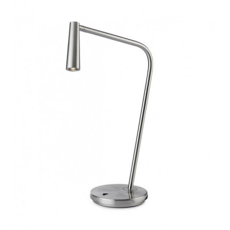 Lampe de table Gamma Acier Nickel satiné 46,5 Cm|Lampes à poser|Luminaire Center