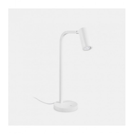 Lampe de table Simply Aluminium,acier blanc 1 ampoule 50,7cm|Lampes à poser|Luminaire Center