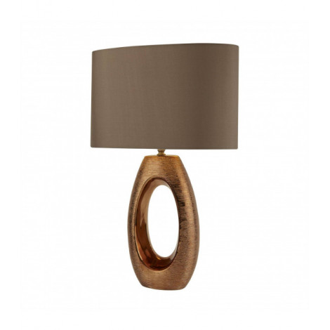 Lampde de table Artisan Céramique Bronze 1 ampoule 61cm|Lampes à poser|Luminaire Center