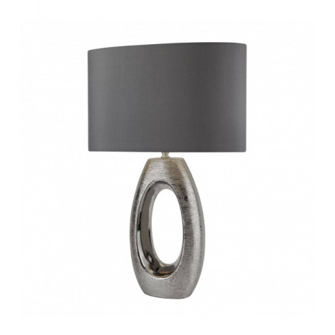 Lampde de table Artisan 1 ampoule Céramique Chrome|Lampes à poser|Luminaire Center